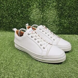 Duca Del Cosma White Leather Athletic Spikeless Golf Sneakers Womens Size 9